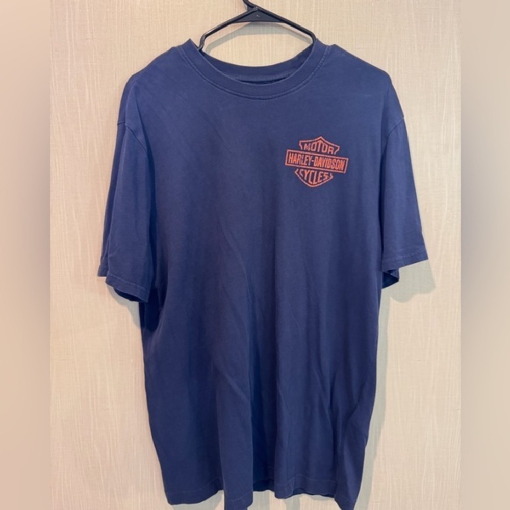Harley-Davidson Navy Tee with Red Logo